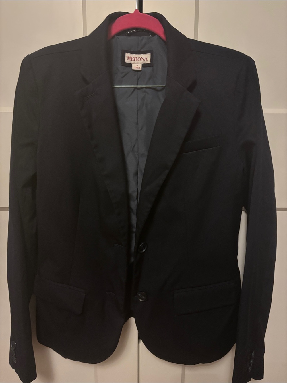 Merona Black Women's Two-Button Tailored Blazer